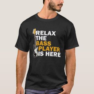 Camiseta Relaxe O baixista está lá para um guitarrista