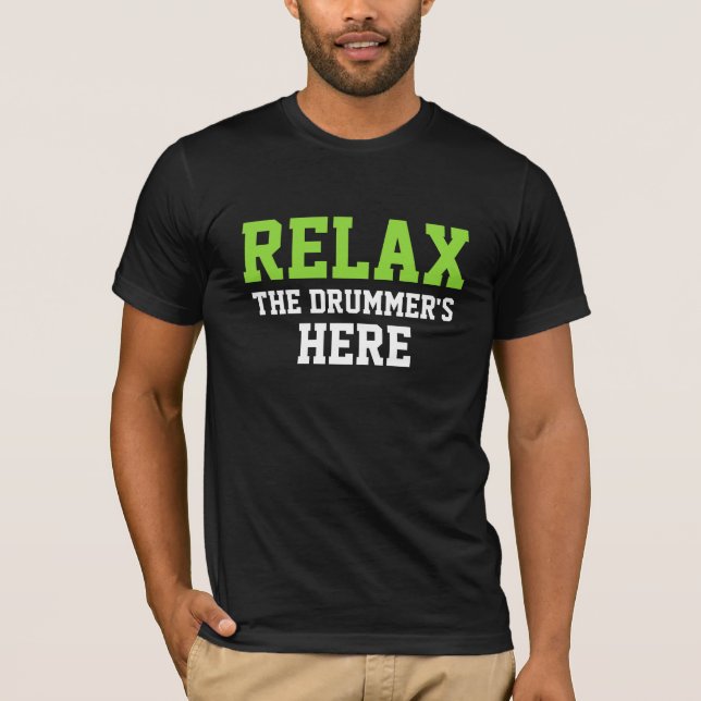CAMISETA RELAXE O DRUMMER AQUI (Frente)
