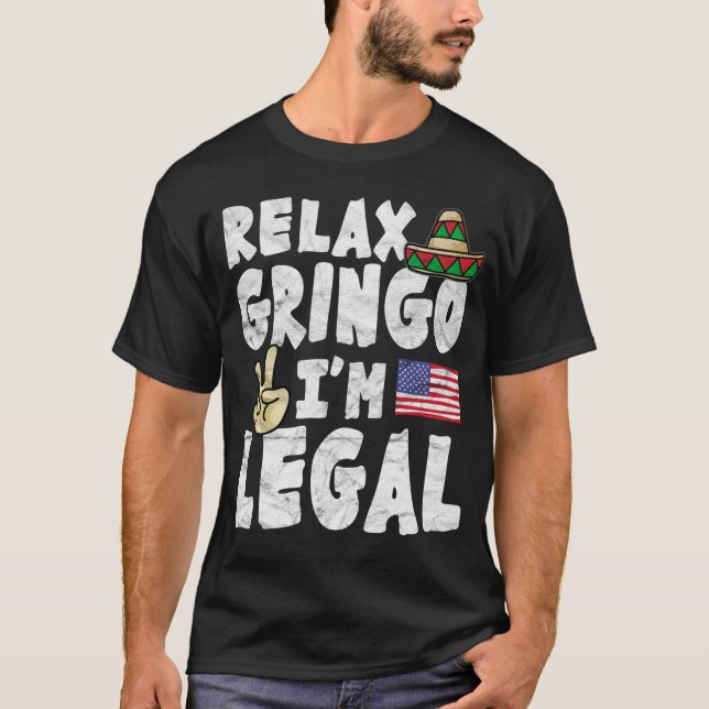 Camiseta Relaxe o Gringo que eu sou legal (Frente)