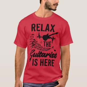 Camiseta Relaxe, O Guitarista Está Aqui Para Os Amantes De 