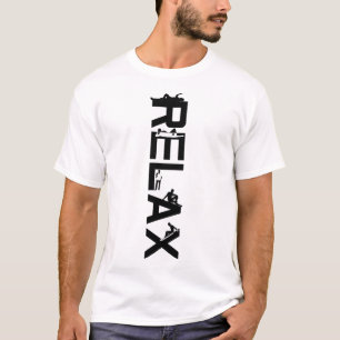 Camiseta Relaxe o homem com elegância branca