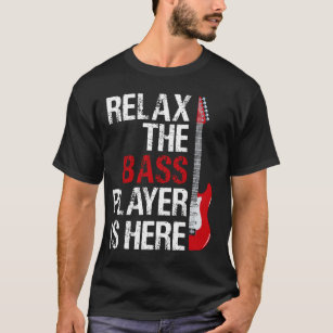 Camiseta Relaxe O Jogador De Bass Está Aqui Para Um Present