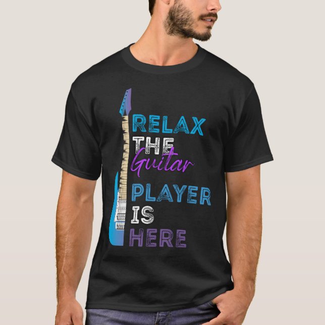 Camiseta Relaxe O Jogador De Violão Está Aqui (Frente)