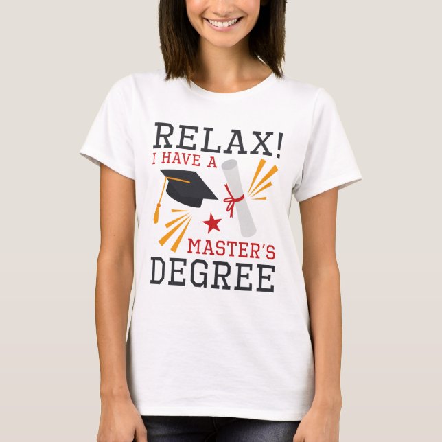 Camiseta Relaxe o título de mestre (Frente)
