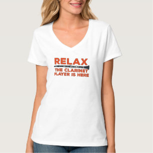 Camiseta Relaxe O Tocador de Clarinete Está Aqui