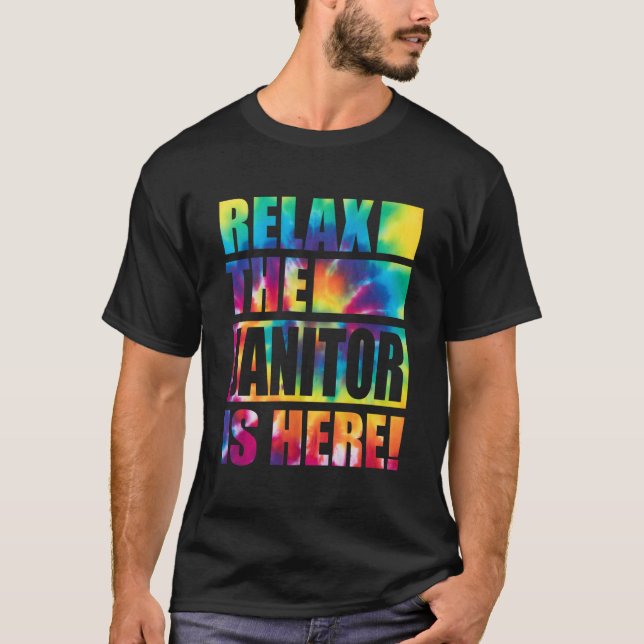 Camiseta Relaxe O Zelador Está Aqui (Frente)