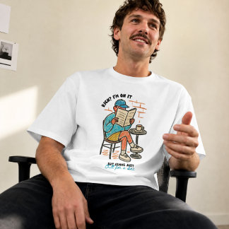 Camiseta Relaxe por um Segundo – Leitura & Café
