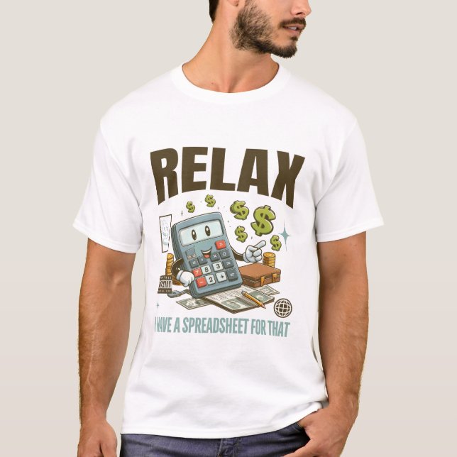 Camiseta Relaxe, tenho uma planilha para isso (Frente)