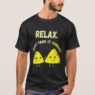 Camiseta Relaxe Tome-O Queijo Engraçado Comida Pun Lover