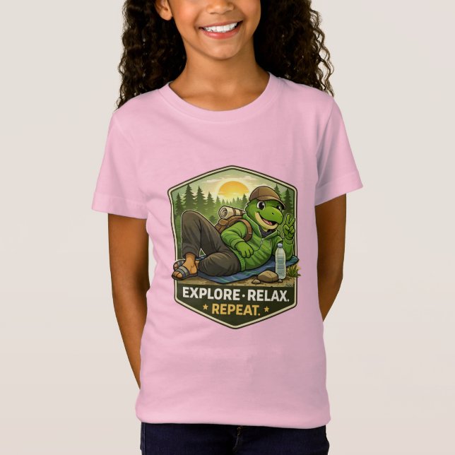 Camiseta Relaxed Explorer Dino (Frente)
