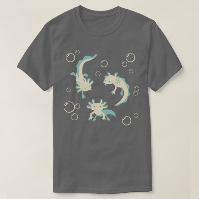 Camiseta Relaxolotl Teal (Frente do Design)