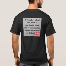 Camiseta Relembrando números de telefone, engraçado