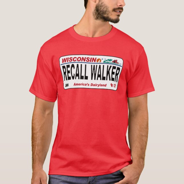 Camiseta Relembrar Walker - Design da Placa de Licença (Frente)