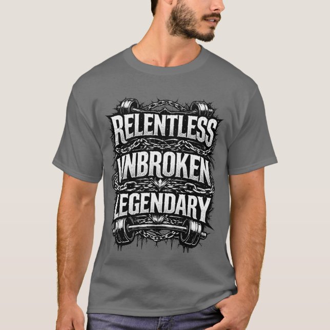 Camiseta Relentless unbroken legendary tshirt (Frente)