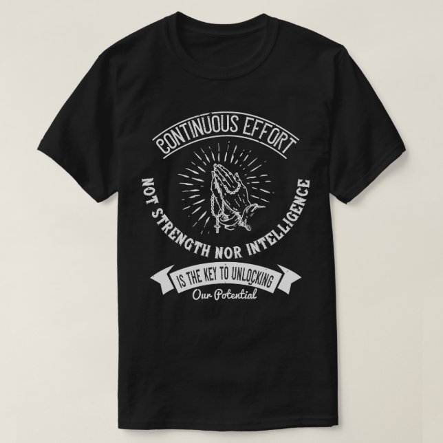 Camiseta Religião A Chave Para Libertar O Nosso Potencial (Frente do Design)