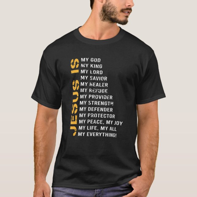 Camiseta Religião Cristã Fé Jesus Jesus (Frente)