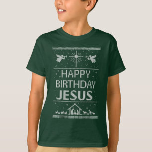 Camiseta Religião Cristã Fofa de Natal