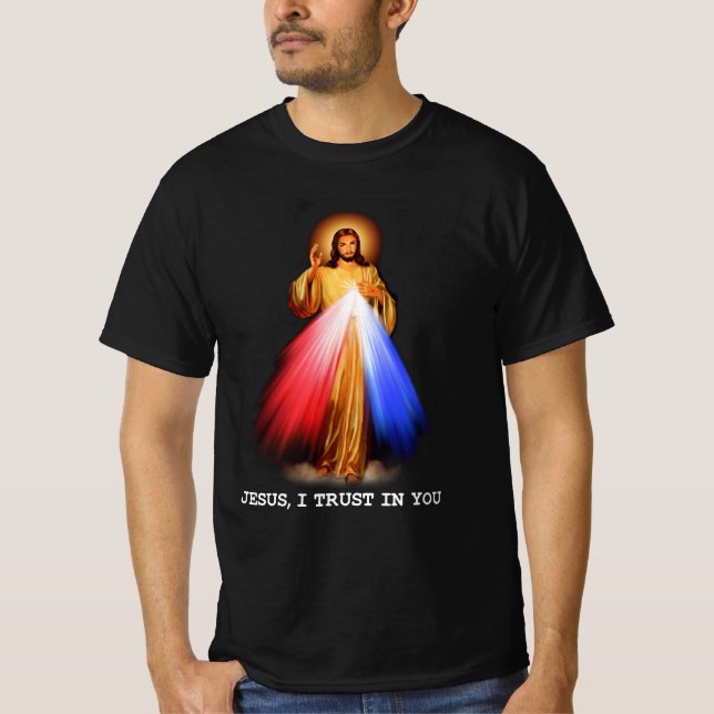 Camiseta Religião Cristã Jesus Confio Em Sua Religião (Frente)
