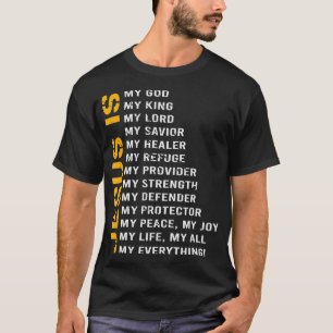 Camiseta Religião Cristã Jesus Sobrevivendo à Fé Dão a Jesu