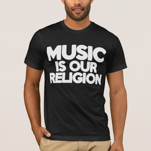 Camiseta Religião da música (Frente)