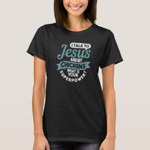 Camiseta Religião das Galinhas Jesus Fazenda Fazendeiro Cri