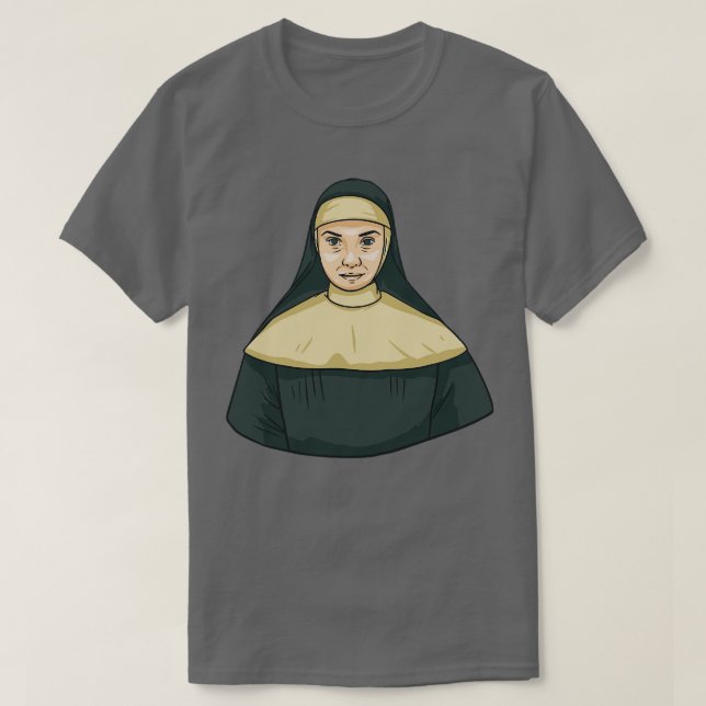 Camiseta Religião de freiras (Frente do Design)
