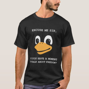 Camiseta Religião de Linux do pinguim de Tux do senhor e do