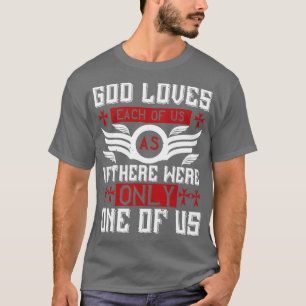 Camiseta Religião Deus ama Cada Um de nós