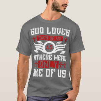 Camiseta Religião Deus ama Cada Um de nós