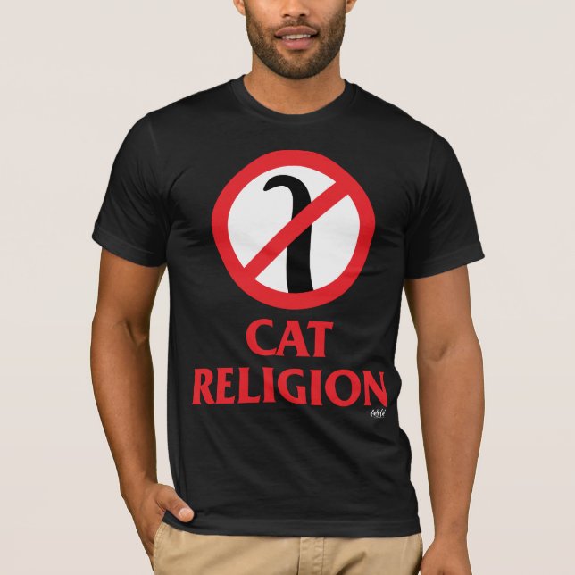 Camiseta Religião do gato (Frente)