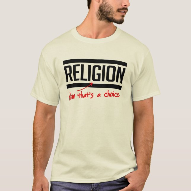 Camiseta Religião é uma escolha (Frente)