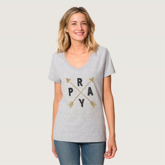 Camiseta Religião Fé Reza (Frente Completa)