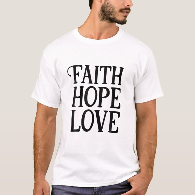 Camiseta Religião Jesus Cristo Cristão Fé Esperança Igreja  (Frente)
