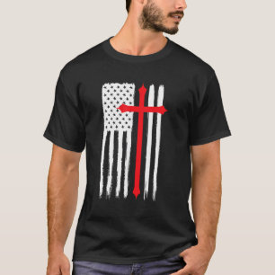 Camiseta Religião Religiosa Religiosa entre a Cruz Cristã d