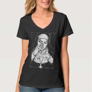 Camiseta religião ruim freiras travessas