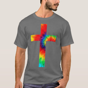 Camiseta Religião Tie Dye Cross Tie Dyed