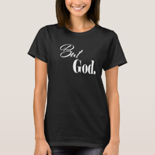 Camiseta Religiosa Mas Deus Novidade das Mulheres aos Homen