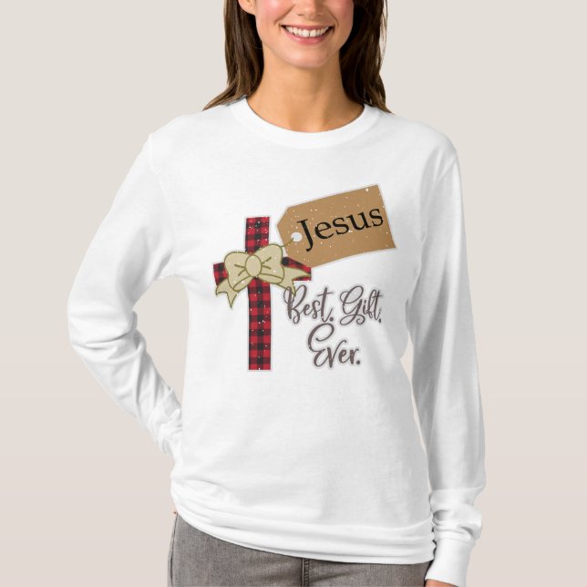 Camiseta Religioso dizendo cristão católico de Natal (Frente)