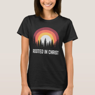 Camiseta Religioso Enraizado Em Cristão Cristo