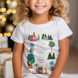 Camiseta Religious Christmas Nativity Scene