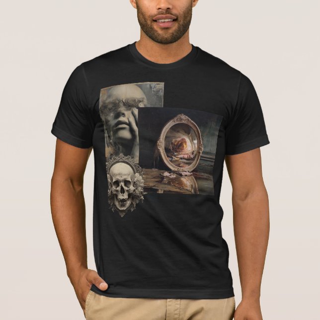 Camiseta Reliquary of Echoes – Arcane Collage T-Shirt (Frente)