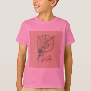 Camiseta Relógio Antigo Bebê de Ano Novo