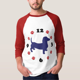 Camiseta Relógio Dachshund Doxie