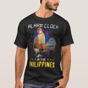 Camiseta Relógio de Alarme de Frango Filipino nas Filipinas