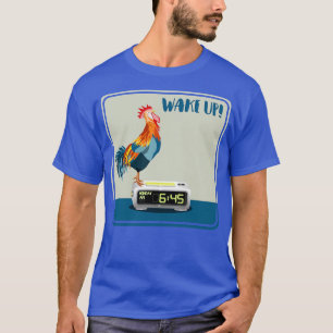 Camiseta Relógio de Alarme de Galo