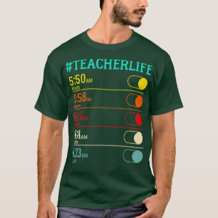 Camiseta Relógio de Alarme de Vida do Professor
