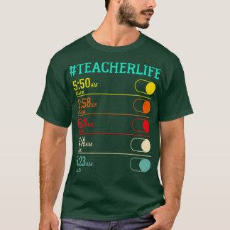 Camiseta Relógio de Alarme de Vida do Professor