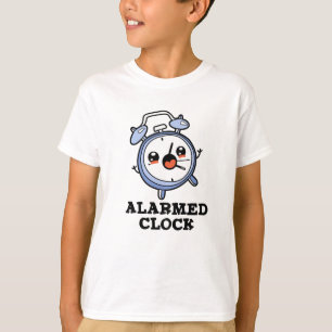 Camiseta Relógio de Alarme Engraçado Alarme Alarmado