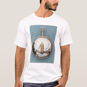 Camiseta Relógio de bolso sutiã-en-l'air encaixotado ouro