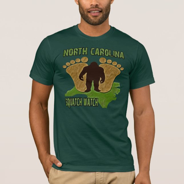 Camiseta Relógio de North Carolina Squatch (Frente)